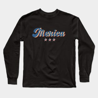 new york city Vintage Merica  Statue of Liberty  Retro Long Sleeve T-Shirt